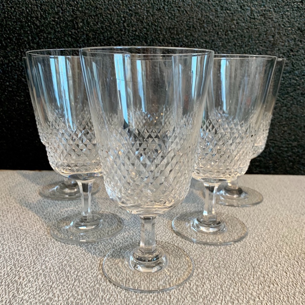 Mid-Century Modern Crystal Stemware Barware Cocktail Wine - Set of 6